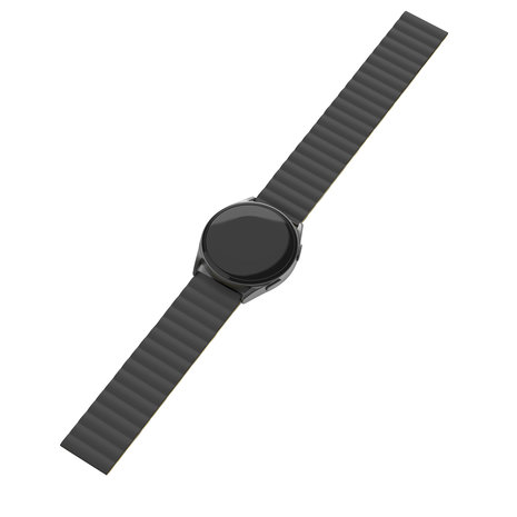 Strap-it Strap-it Bracelet silicone magnétique Samsung Gear S3 (noir/jaune)