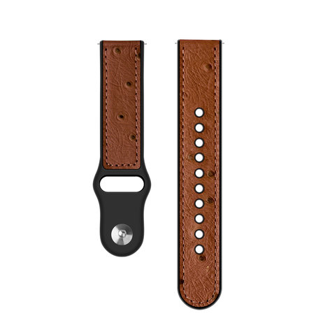 Strap-it Strap-it Bracelet hybride cuir Xiaomi Watch S1 (marron)