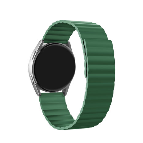 Strap-it Strap-it Bracelet silicone magnétique Xiaomi Watch S1 (vert)
