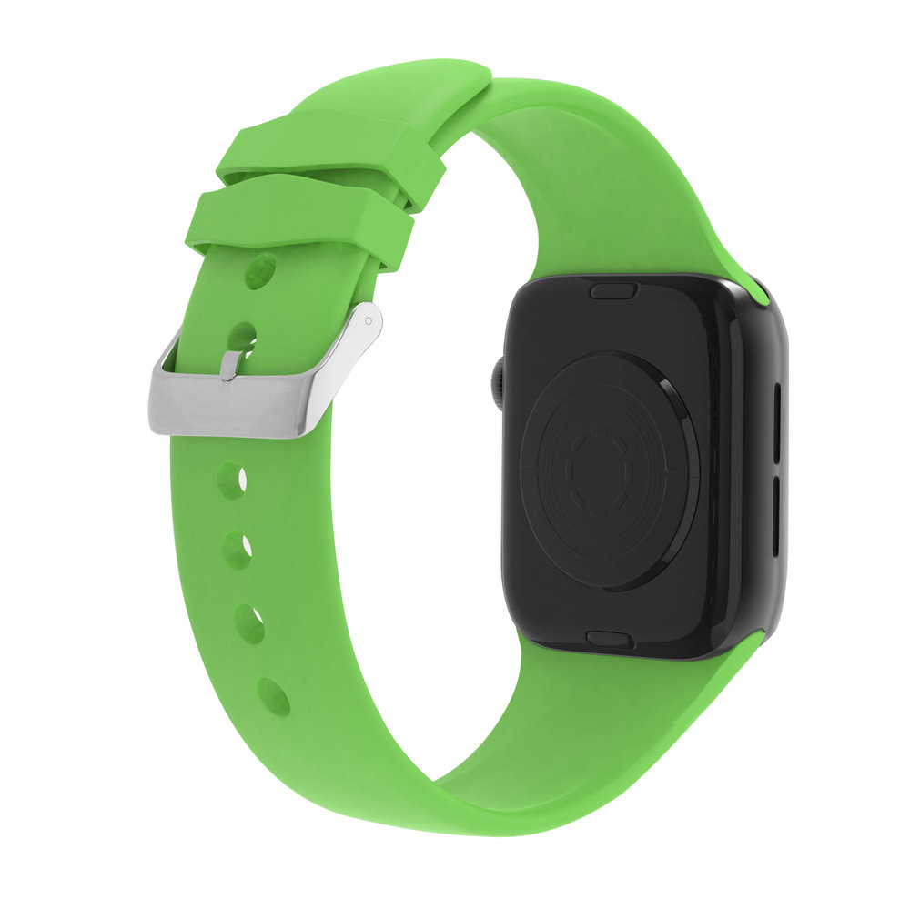 Mobigear Color - Bracelet Apple Watch Series 5 (40mm) en Silicone Souple  Fermeture à boucle - Vert 11-8412443-4 