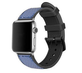 Strap-it Bracelet hybride nylon Apple Watch (bleu)