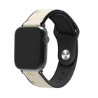 Strap-it Strap-it Bracelet hybride cuir Apple Watch (blanc sable)