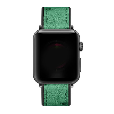Strap-it Strap-it Bracelet hybride cuir Apple Watch (vert)