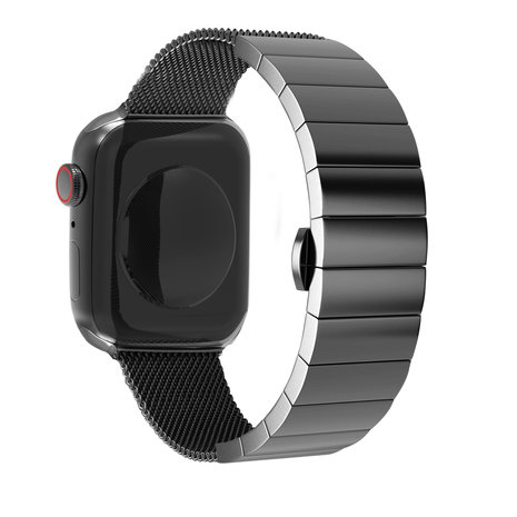 Strap-it Strap-it Bracelet acier Milanais Apple Watch (noir)