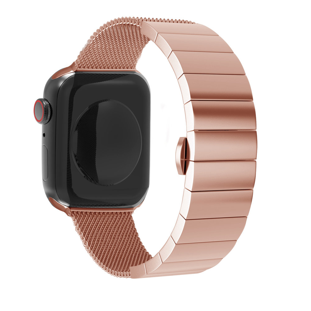 Strap-it Strap-it Bracelet acier Milanais Apple Watch (or rose) Strap-it Strap-it Bracelet acier Milanais Apple Watch (or rose)