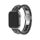Strap-it Strap-it Bracelet acier céramique Apple Watch (noir/argent)