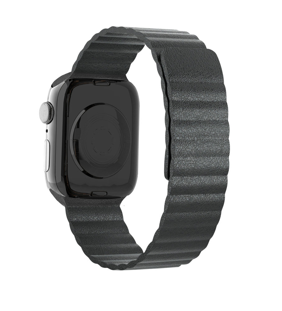 Strap-it Strap-it Bracelet cuir Loop Apple Watch (noir)