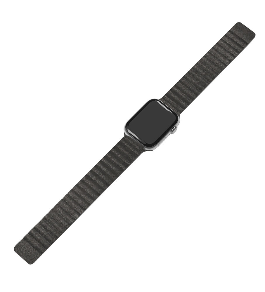 Strap-it Strap-it Bracelet cuir Loop Apple Watch (noir)