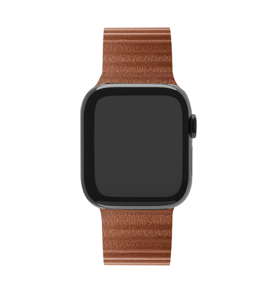 Strap-it Strap-it Bracelet cuir Loop Apple Watch (marron)