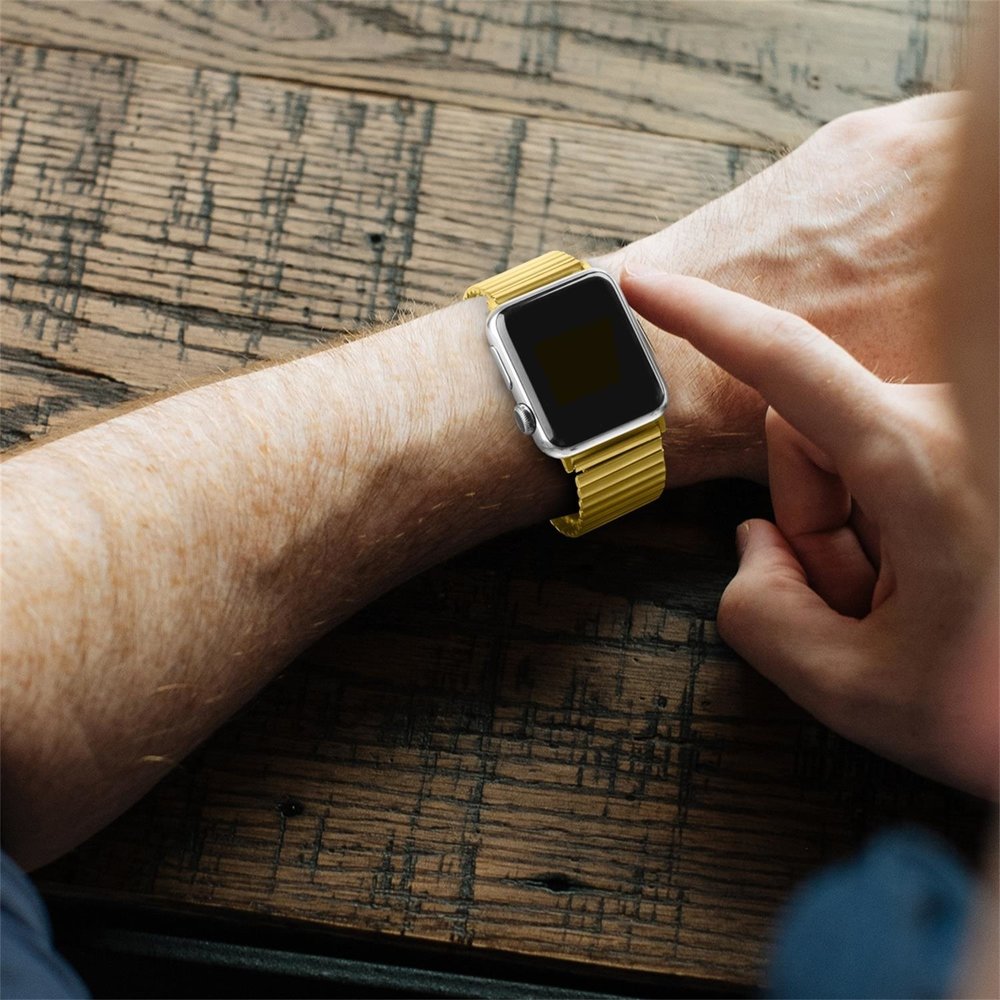 Strap-it Strap-it Bracelet extensible acier Apple Watch (or)