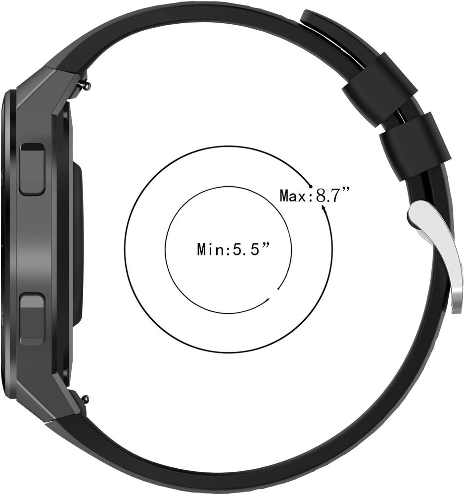 Strap-it Strap-it Bracelet silicone Huawei Watch GT 2e (noir)