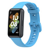 Strap-it Bracelet TPU Huawei Band 7 (bleu clair)