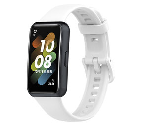 Strap-it Bracelet TPU Huawei Band 7 (blanc)