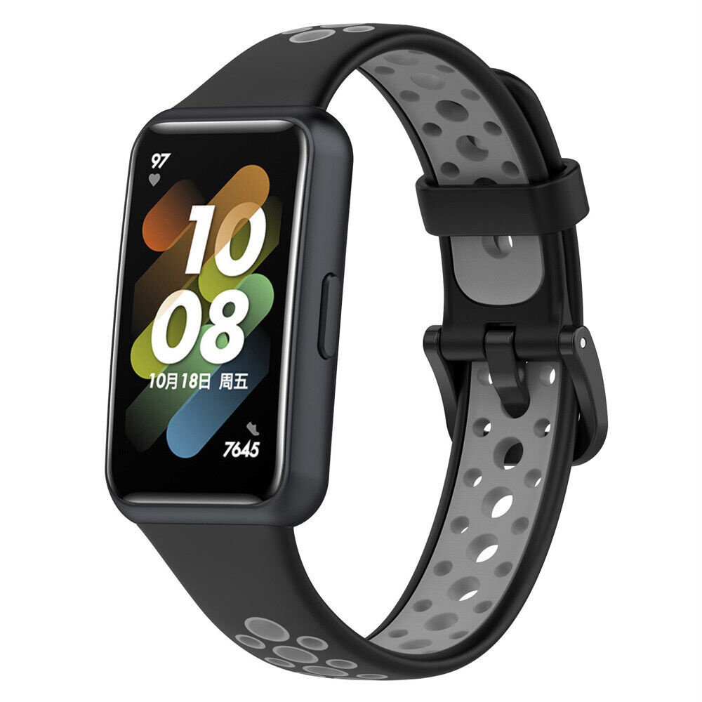 Strap-it Strap-it Bracelet sport Huawei Band 7 (noir/gris)
