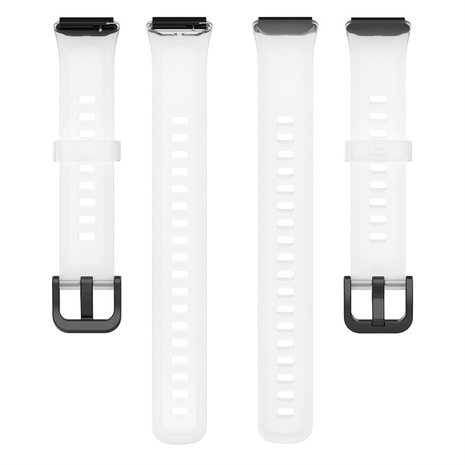 Strap-it Strap-it Bracelet silicone Huawei Band 7 (blanc transparent)