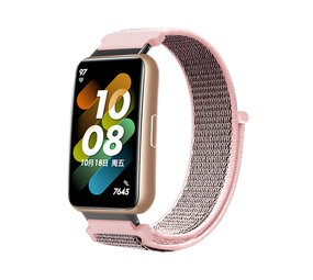 Strap-it Bracelet nylon Huawei Band 7 (rose sable)