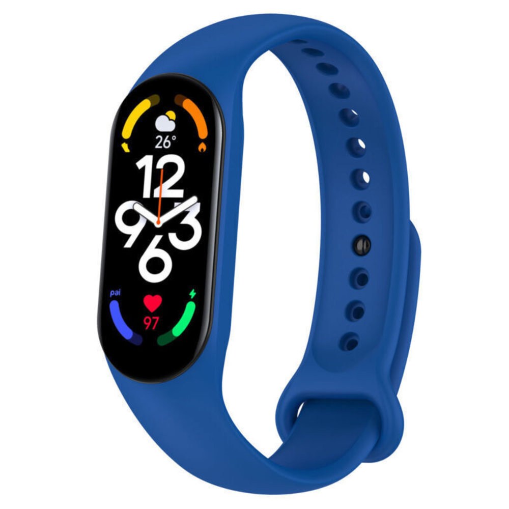 Strap-it Strap-it Bracelet silicone Xiaomi Mi Band 7 (bleu)