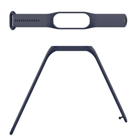 Strap-it Strap-it Bracelet silicone Xiaomi Mi Band 7 (bleu foncé)