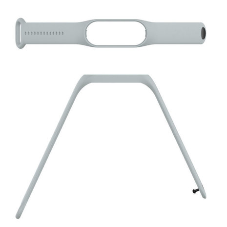 Strap-it Strap-it Bracelet silicone Xiaomi Mi Band 7 (gris)