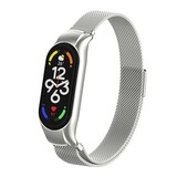 Strap-it Bracelet Milanais Xiaomi Mi Band 7 (argent)