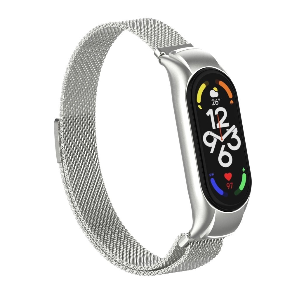 Strap-it Strap-it Bracelet Milanais Xiaomi Mi Band 7 (argent) Strap-it Strap-it Bracelet Milanais Xiaomi Mi Band 7 (argent)