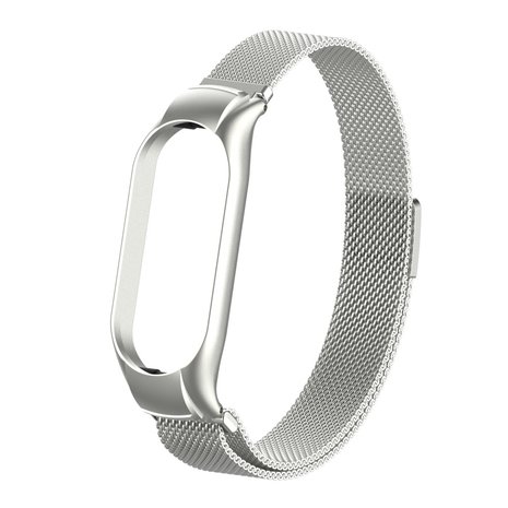 Strap-it Strap-it Bracelet Milanais Xiaomi Mi Band 7 (argent) Strap-it Strap-it Bracelet Milanais Xiaomi Mi Band 7 (argent)