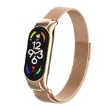 Strap-it Bracelet Milanais Xiaomi Mi Band 7 (or rose)