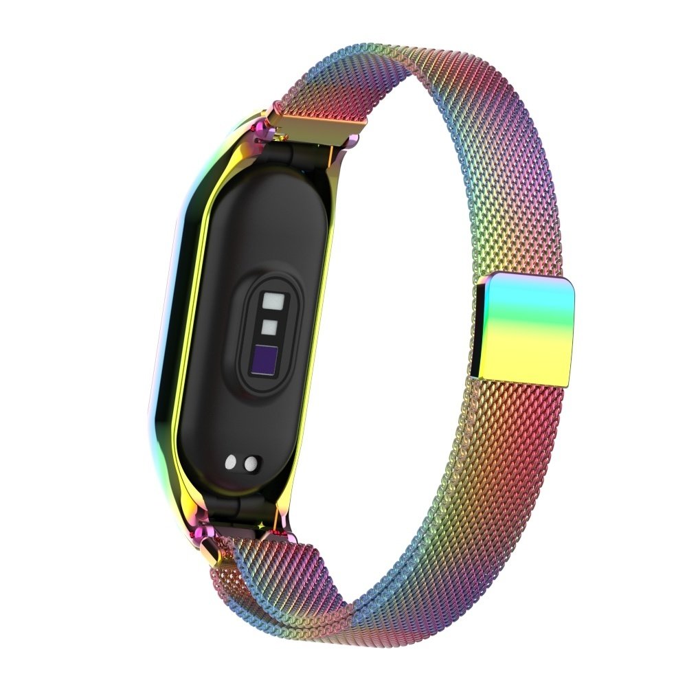 Strap-it Strap-it Bracelet Milanais Xiaomi Mi Band 7 (arc-en-ciel)