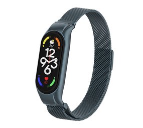 Strap-it Bracelet Milanais Xiaomi Mi Band 7 (espace gris)