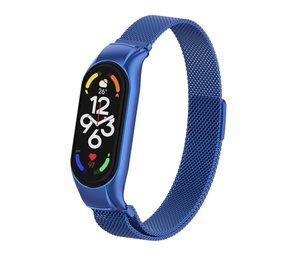 Strap-it Bracelet Milanais Xiaomi Mi Band 7 (bleu)