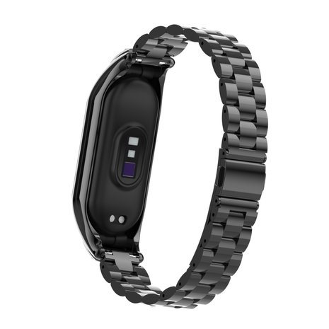 Strap-it Strap-it Bracelet acier Xiaomi Mi Band 7 (noir) Strap-it Strap-it Bracelet acier Xiaomi Mi Band 7 (noir)