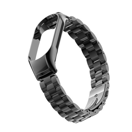 Strap-it Strap-it Bracelet acier Xiaomi Mi Band 7 (noir) Strap-it Strap-it Bracelet acier Xiaomi Mi Band 7 (noir)