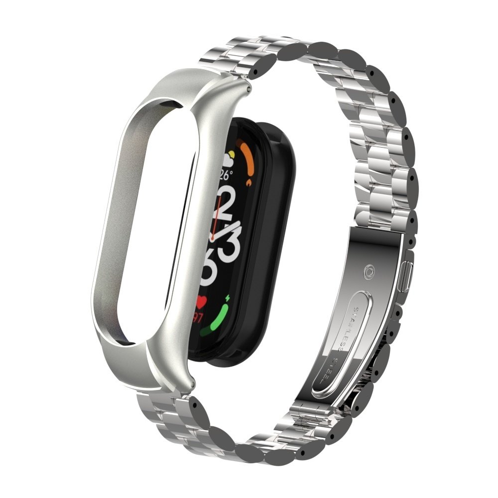 Strap-it Strap-it Bracelet acier Xiaomi Mi Band 7 (argent)