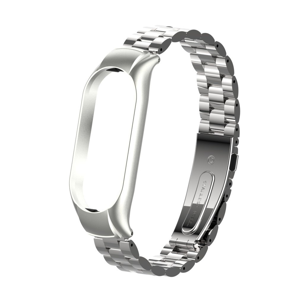 Strap-it Strap-it Bracelet acier Xiaomi Mi Band 7 (argent)