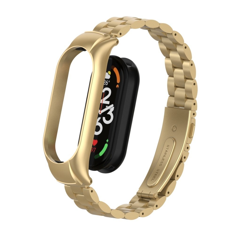 Strap-it Strap-it Bracelet acier Xiaomi Mi Band 7 (or champagne)