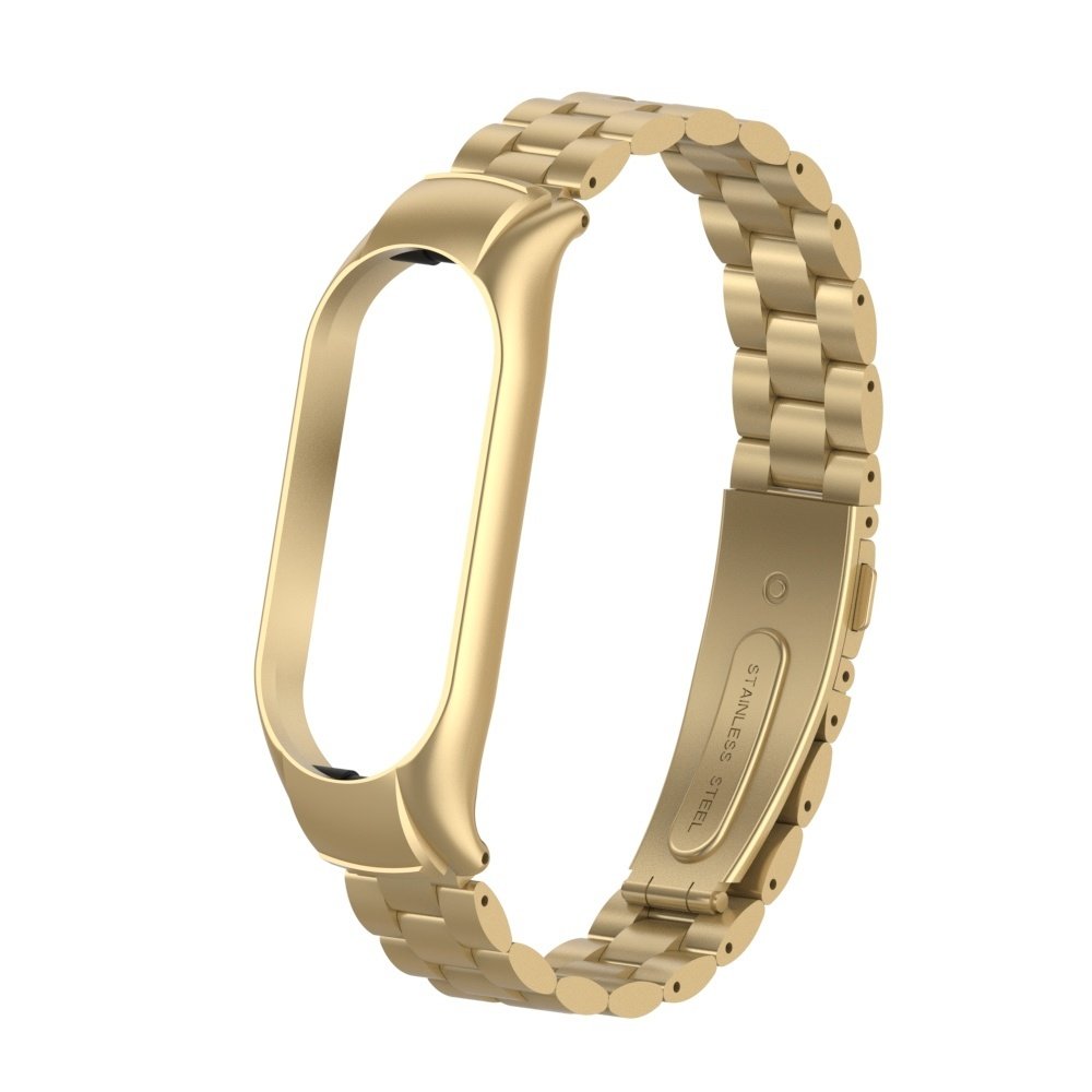 Strap-it Strap-it Bracelet acier Xiaomi Mi Band 7 (or champagne)