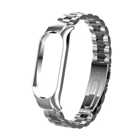 Strap-it Strap-it Bracelet acier Xiaomi Mi Band 7 (argent/noir) Strap-it Strap-it Bracelet acier Xiaomi Mi Band 7 (argent/noir)