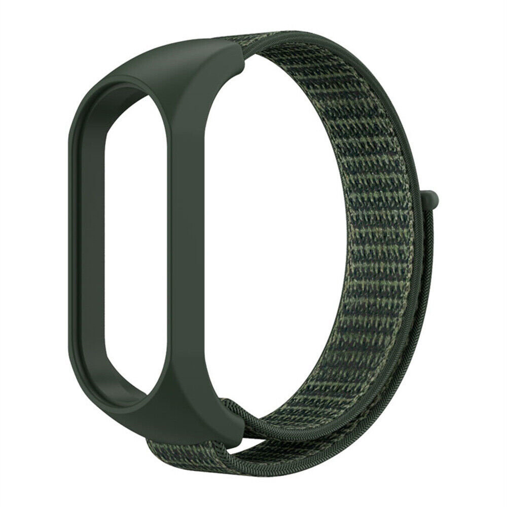 Strap-it Strap-it Bracelet nylon Xiaomi Mi Band 7 (vert armée)