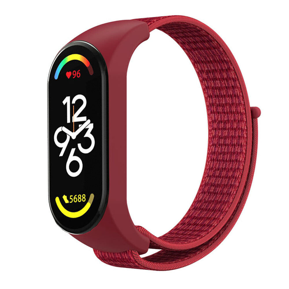 Strap-it Strap-it Bracelet nylon Xiaomi Mi Band 7 (rouge)