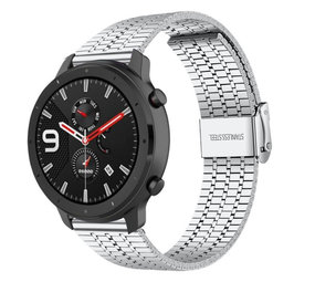 Strap-it Bracelet acier inoxydable Xiaomi Amazfit GTR (argent) Strap-it Bracelet acier inoxydable Xiaomi Amazfit GTR (argent)