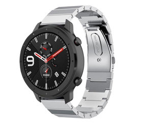 Strap-it Bracelet acier métal Xiaomi Amazfit GTR (argent)