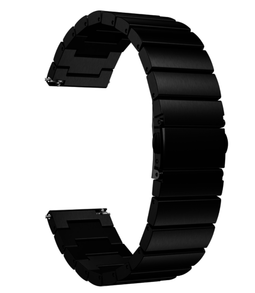 Strap-it Strap-it Bracelet acier métal Xiaomi Amazfit GTR (noir)