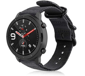 Strap-it Bracelet nylon boucle Xiaomi Amazfit GTR (noir)