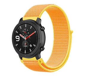 Strap-it Bracelet nylon Xiaomi Amazfit GTR (jaune clair)