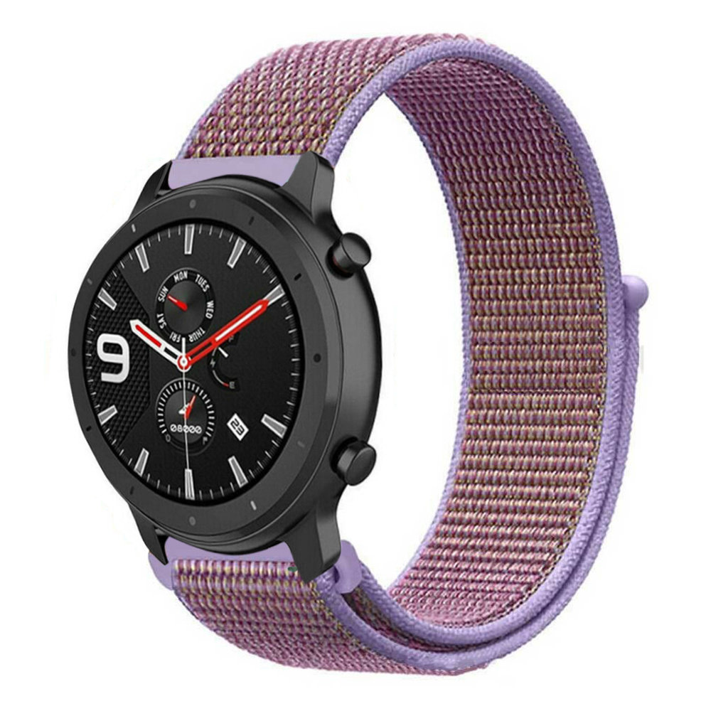 Strap-it Strap-it Bracelet nylon Xiaomi Amazfit GTR (lilas) Strap-it Strap-it Bracelet nylon Xiaomi Amazfit GTR (lilas)