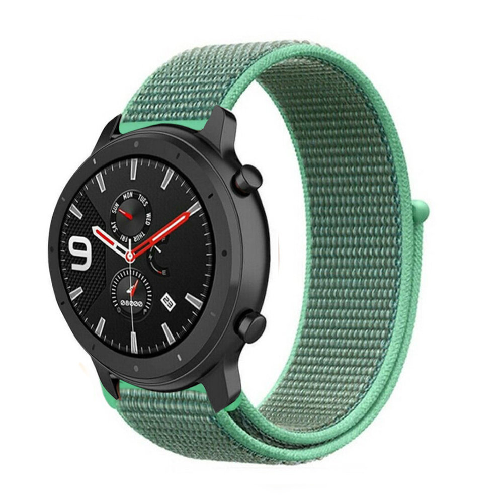 Strap-it Strap-it Bracelet nylon Xiaomi Amazfit GTR (menthe)