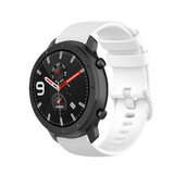 Strap-it Bracelet silicone luxe Xiaomi Amazfit GTR (blanc)
