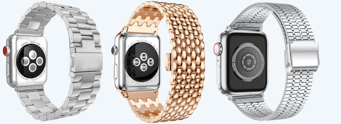 Bracelets en acier Apple Watch 7