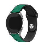 Strap-it Samsung Galaxy Watch 4 - Bracelet hybride cuir et silicone 40mm (vert) Strap-it Samsung Galaxy Watch 4 - Bracelet hybride cuir et silicone 40mm (vert)