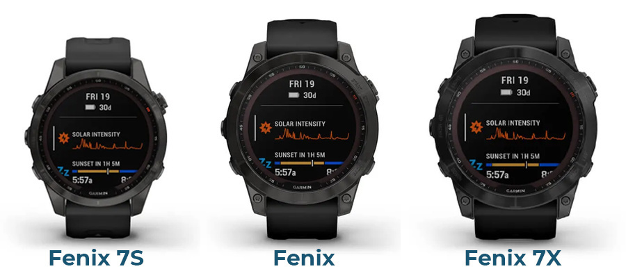Modèles de la Garmin Fēnix 7